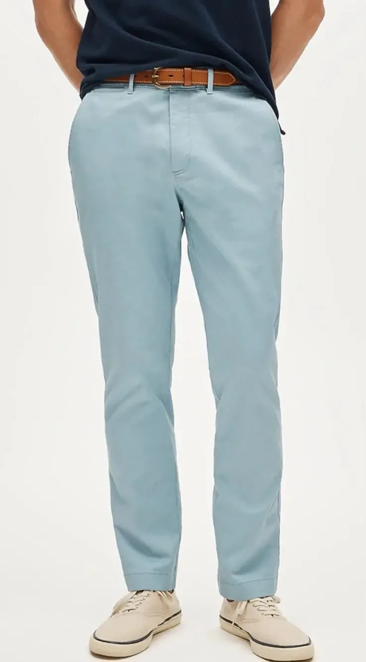 New J.Crew blue Straight 770 trouser pants Size 34x32 mens Preppy Classic Career